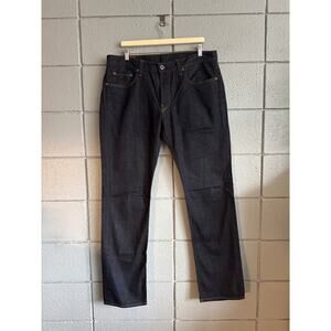 J Brand Kane Slim Straight Raw Denim Jeans in Raw size 36x34